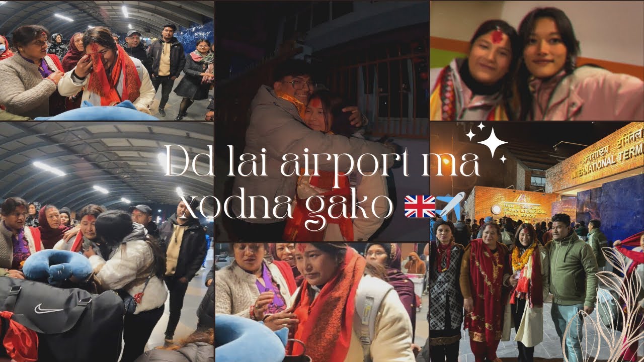 Dd lai airport ma xodna gako !! Sabai jana emotional hunu bahyo 🥲🥹!! Hectic day !!