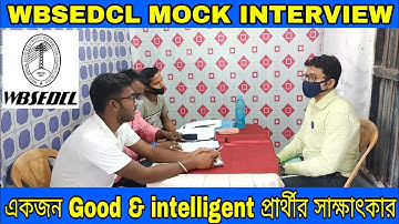 WBSEDCL OFFICE EXECUTIVE MOCK INTERVIEW|একজন Good & intelligentপ্রার্থীর সাক্ষাৎকার By abhijit sir||