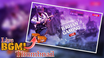 How To Make Live🔴 Stream BGMI Thumbnail On Android Mobile | Picsart