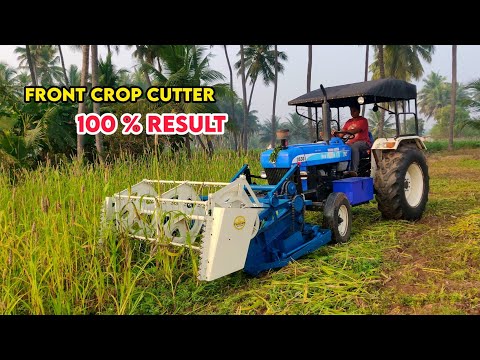 Tractor front crop cutter Review | Special Front PTO attachment | New Holland 3630 TX