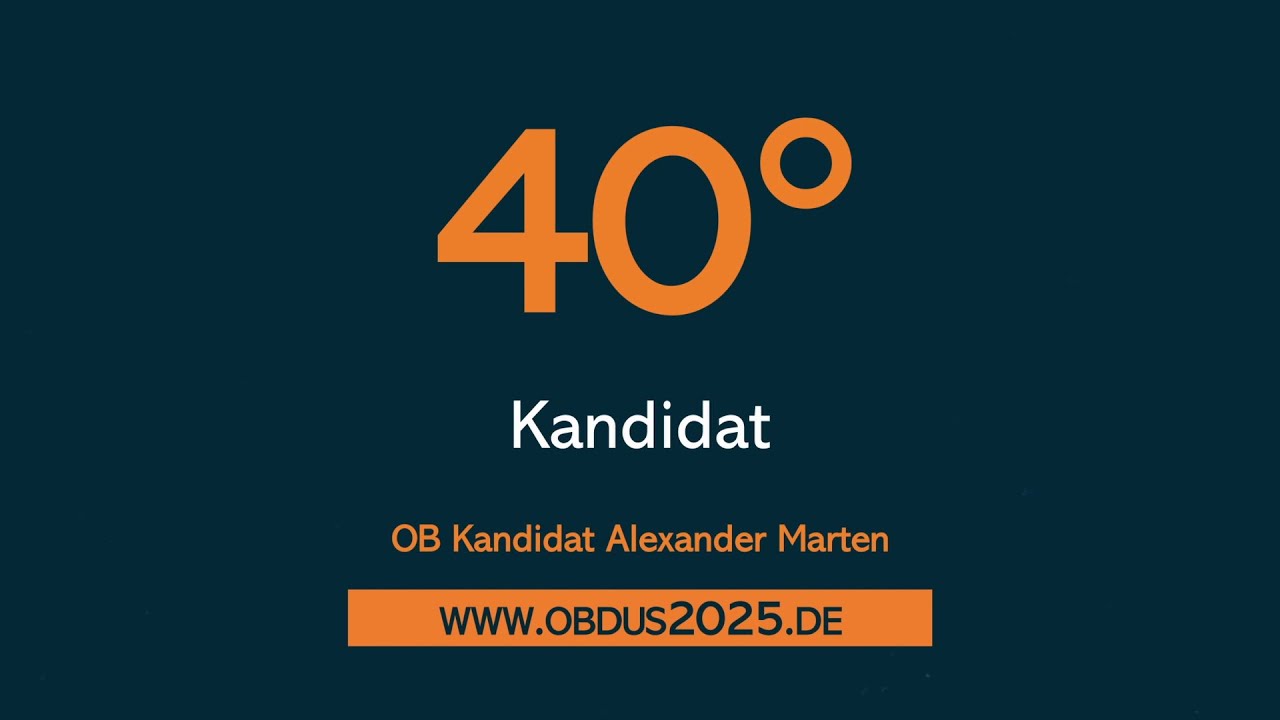 Vorstellung Kandidat Alexander Marten Oberbürgermeisterwahl Düsseldorf 2025