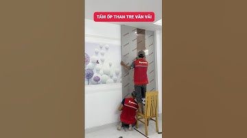 Xu hướng ốp tường nội thất hot nhất năm nay | Tấm ốp than tre vân vải