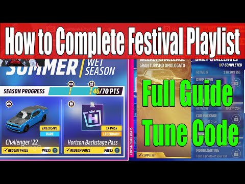 Forza Horizon 5 How to Complete Festival Playlist Summer Season Series 43 Full Guide, Tune Code