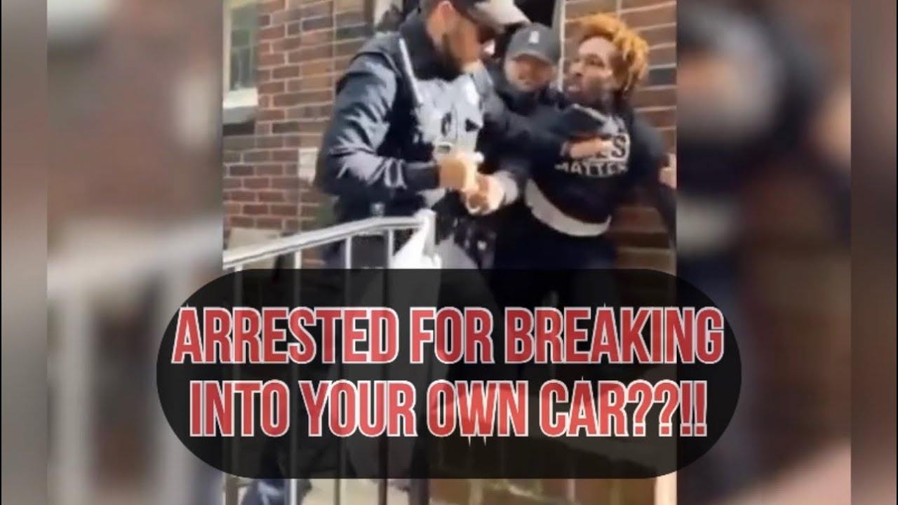 Detroit cops arrest man for breaking into his own car! - YouTube