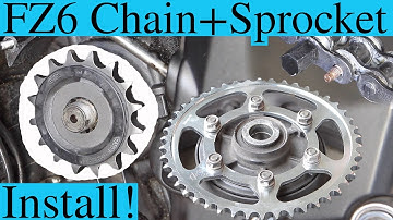 How to FZ6 Chain + Sprocket Replacement