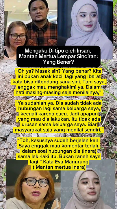 Download lagu Mengaku Di tipv Oleh Insan, Mantan Mertua Angkat bicara #artissiantar #artis #quotes