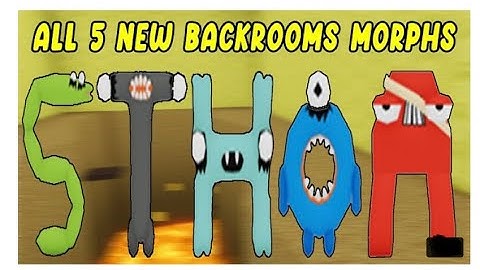 [🍭 ROBLOX UPDATE] ALL 5 NEW Backrooms Morphs and Badges Unlocked