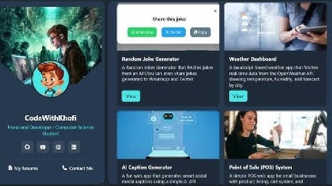 Modern Fully Functional Res Portfolio Website #javascript #Portfolio #JavaScript #Responsive 