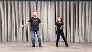 RAINY DAY PEOPLE Line Dance Demo &amp; Tutorial (Choreographed by Alison Johnstone &amp; Ira Weisburd)