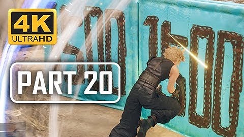 FINAL FANTASY 7 REMAKE Walkthrough Part 20 - Whack a Box (4K PS4 Pro Gameplay)