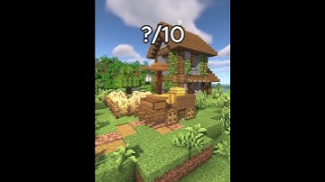 ⛏️ Minecraft : Hay Cart Build 🐎 [ Cozy Farmland Wagon Design ]