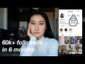 the hard truth on how to grow on Instagram (how I gained 60k+ followers in 6 months)