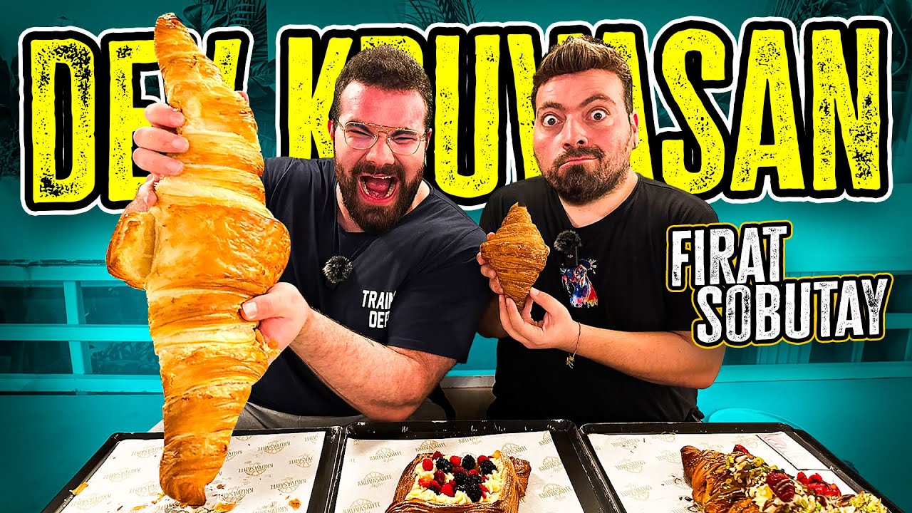 DÜNYANIN EN BÜYÜK KRUVASANLARINI YEDİK! @Fırat Sobutay