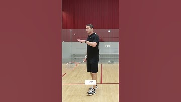 Attacking option: Hold straight drop. #squash