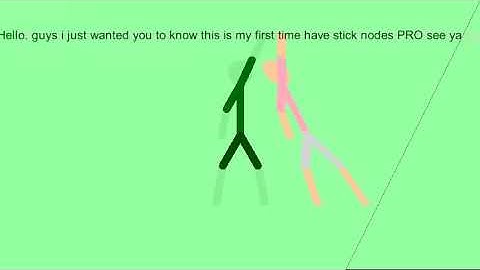 My first time having stick nodes PRO