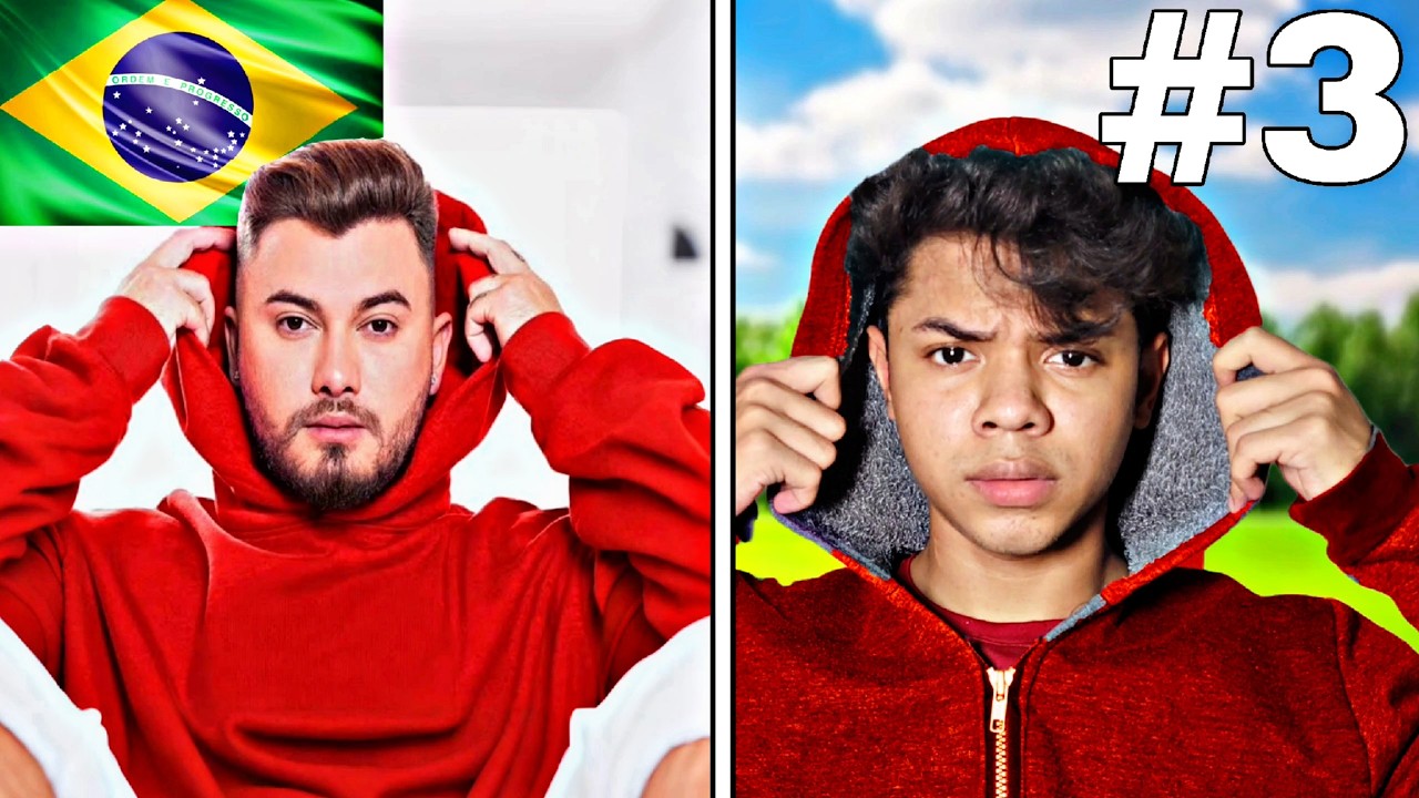 EU RECRIEI CAPAS DE YOUTUBERS DE 5 PAÍSES