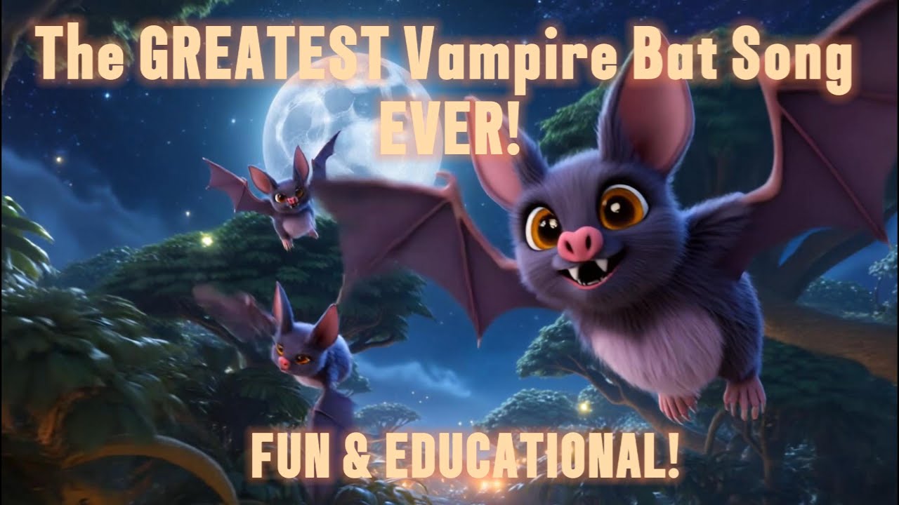 The GREATEST Vampire Bat Song | Fun Educational Song!