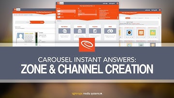 Carousel Training: Zone & Channel Creation