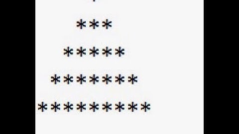 C Program To Display Half Pyramid Using * Example - 5