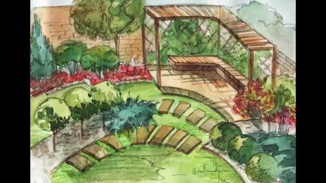 Ландшафтное проектирование дачного участка - YouTube