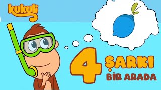 Eğitici 4 Şarkı Bir Arada - Zıt Kavramlar, Hayvanlar, Renkler, Şekiller