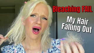 HAIR FALLING OUT Age Beautiful Charcoal Bleach & k18 Review