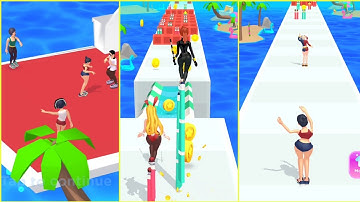 Dancing Race 👠👩‍🦰💃Best Funny All Levels Gameplay Android iOS ✅Walkthrough Level 1-13 | iTop GamePlay