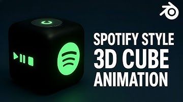 Spotify-Style🎵 Cube Animation in Blender | #blender#blendertutorial#3d #automobile#3dmodeling#trend
