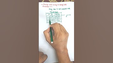 Binary to Gray Code Converter | 2 Bits Binary to Gray  Conversion in Digital Electronics  #shorts