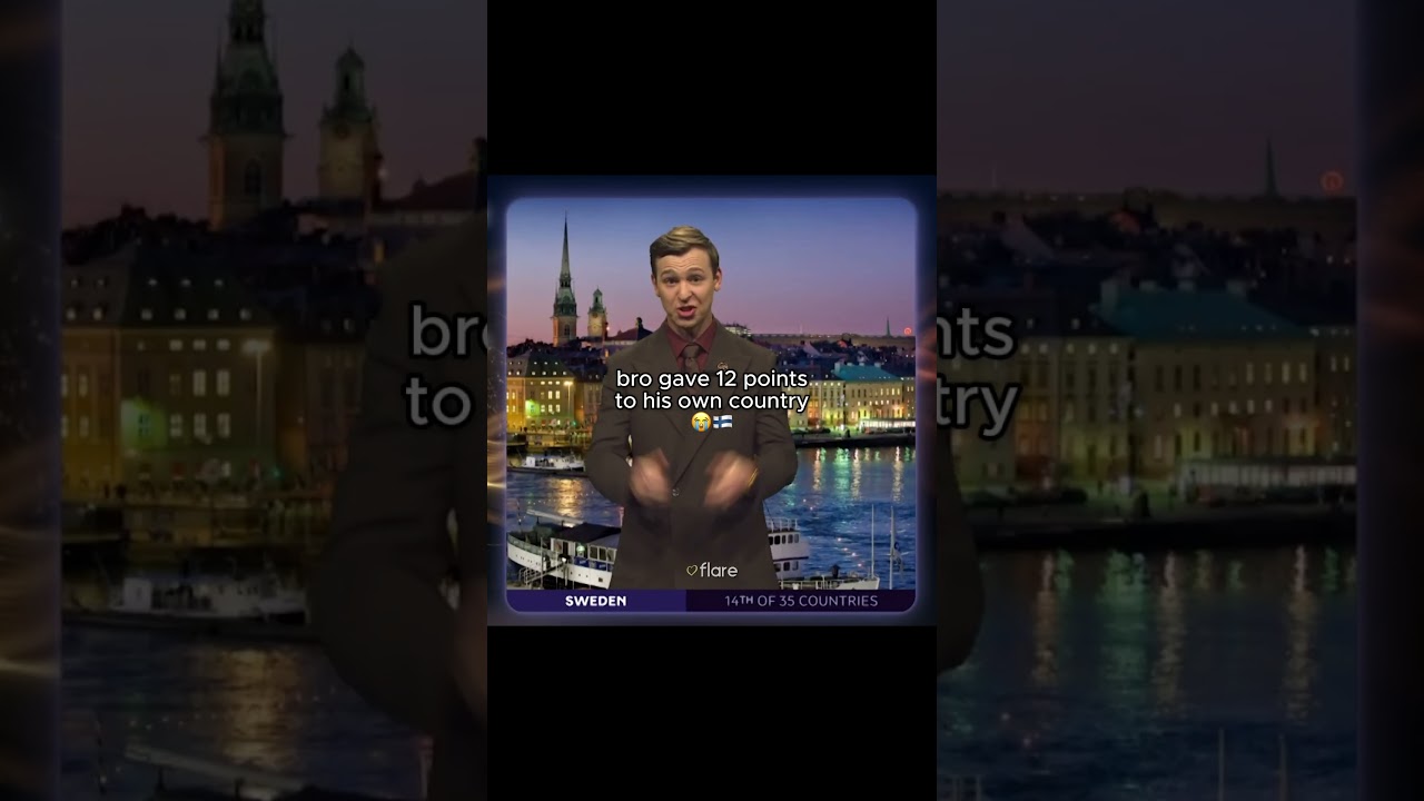 bro gave 12 points to his own country 😭😭🇫🇮 #eurovisionflare #eurovision2026 #eurovision
