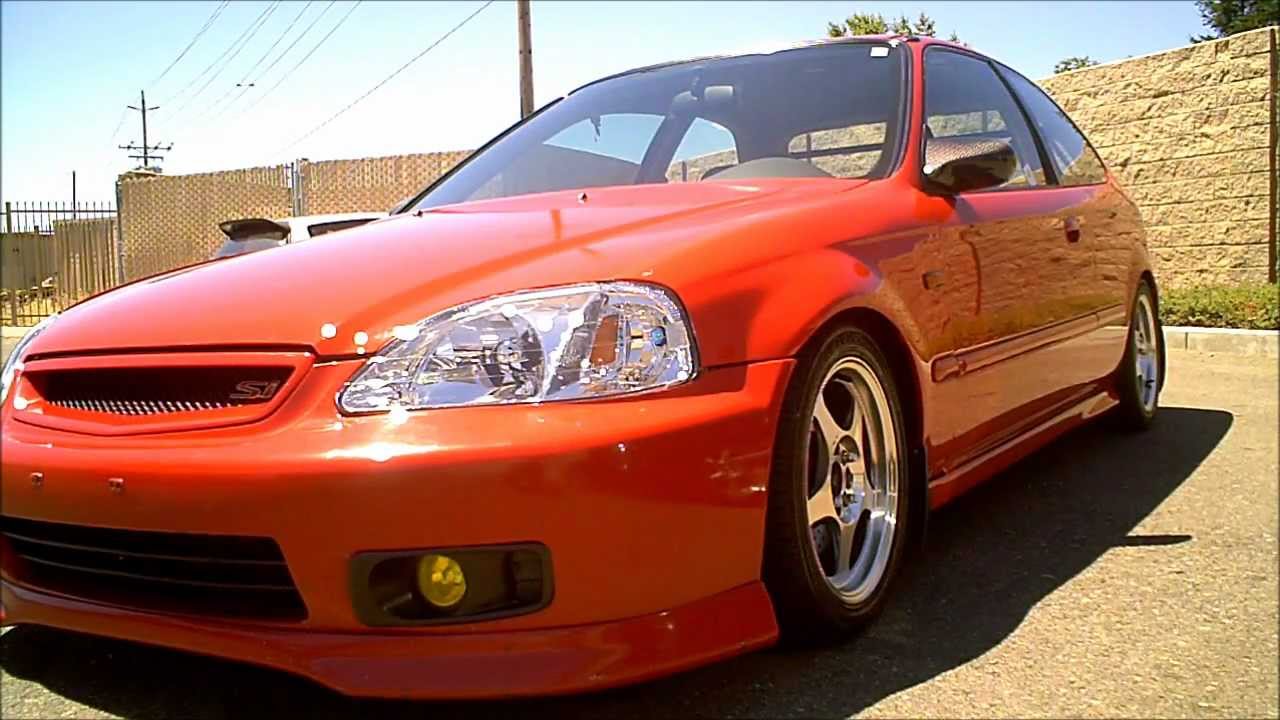 1999 Honda Civic EK Hatch on Polished Rota Slipstreams | Doovi