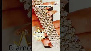 How to Make a Diamond Crystal Bracelet|Easy DIY Jewelry Tutorial ✨#usa#Diamond#handmade#diy#shorts