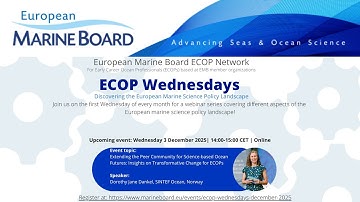 ECOP Wednesday, December 2025: Extending the Peer Community for Science-based Ocean Futures