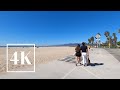 Venice Beach to Santa Monica Pier 🏝 4K Walking Tour 📽 3D Binaural Sound 🎧