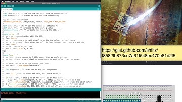 Control neopixels with an analog sensor