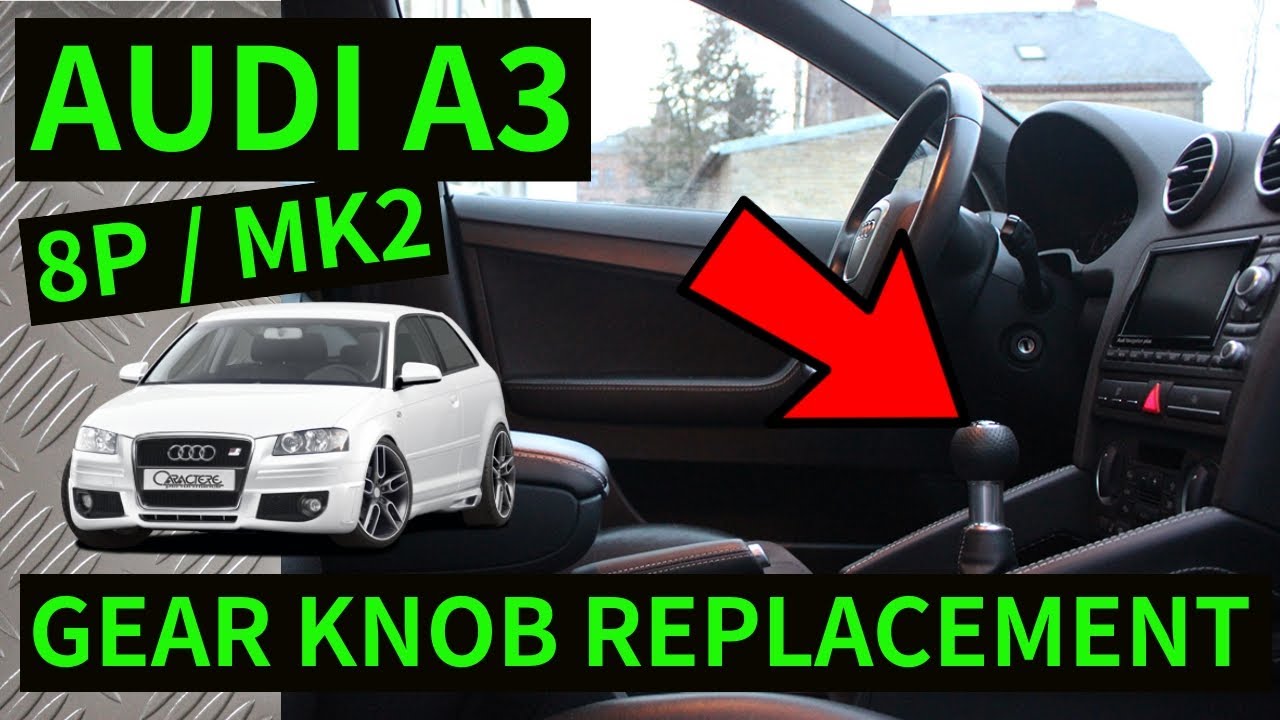 AUDI A3 8P - How To Remove Gear Knob & Gaiter Removal Replacement 2004-2012  