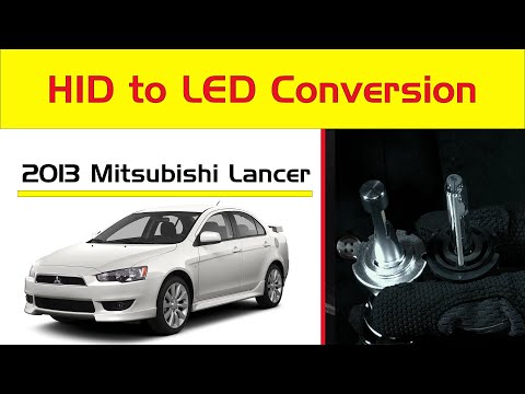 Replace Mitsubishi Lancer HID Headlights Change to LED Headlights Bulb