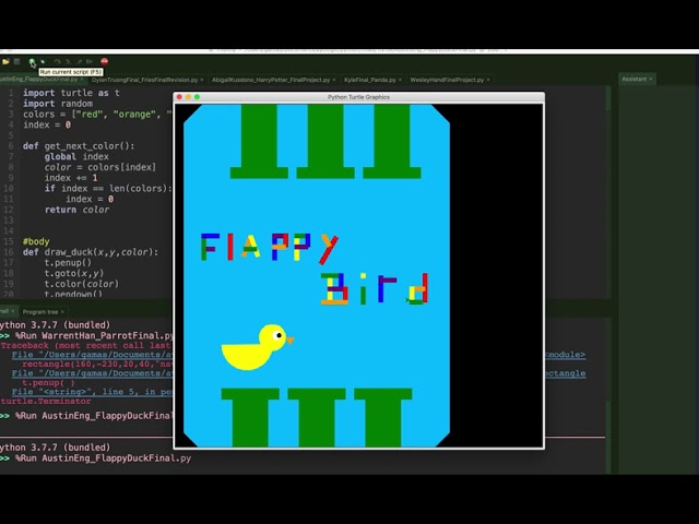 Floaty Turtle: A Flappy Bird clone in Logo - turtleSpaces