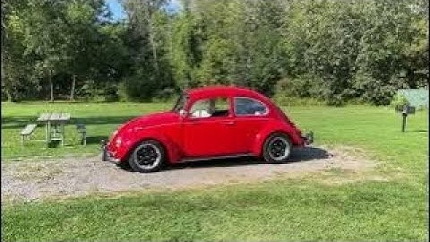 Solo Camping in a 67 VW Beetle