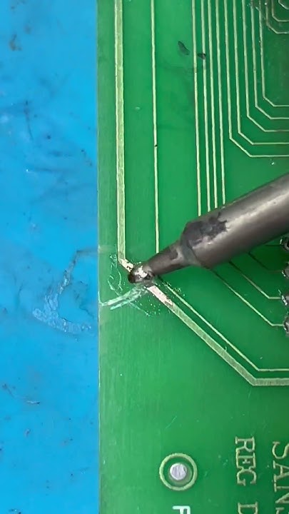 PCB trace repair short Circuit Diagram