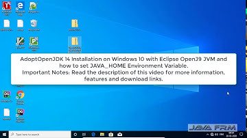 AdoptOpenJDK 14 Installation on Windows 10 with JAVA_HOME Environment Variable | Eclipse OpenJ9 JVM