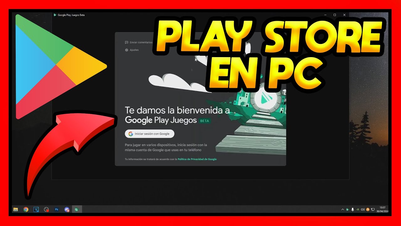 COMO PONER PLAY STORE EN PC - YouTube