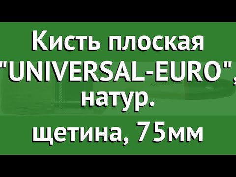 Кисть плоская UNIVERSAL-EURO, натур. щетина, 75мм (Stayer) обзор 0102-075 Кисть плоская UNIVERSAL-EURO, натур. щетина, 75мм (Stayer) обзор 0102-075