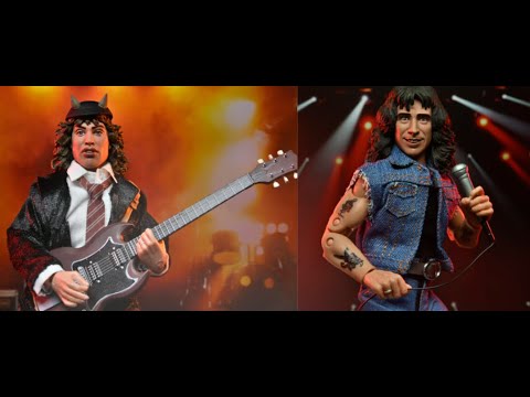 AC/DC collector figures Angus Young and late vocalist Bon Scott