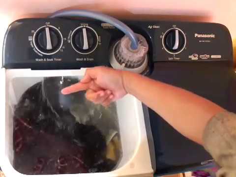 Cara menggunakan mesin cuci panasonic 2 tabung