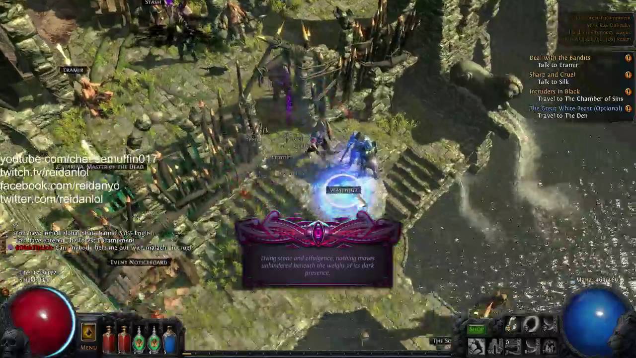 Path of Exile HC Prophecy Dreamfeather Champion Gameplay 9 YouTube