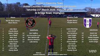 Histon v Daventry Town - UCL (21032026)