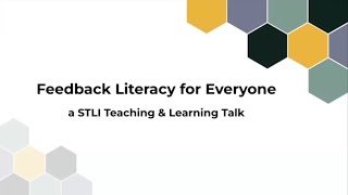 Feedback Literacy for Everyone