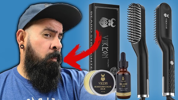Heated Beard Brush Straightener From Amazon....Wireless! - YouTube