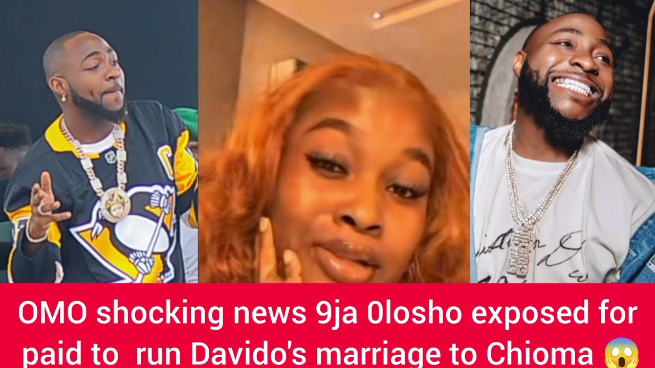 OMG 😱 Shocking news is One 9ja 0losho Exposed for paid to run Davido's marriage to Chioma 😱😲